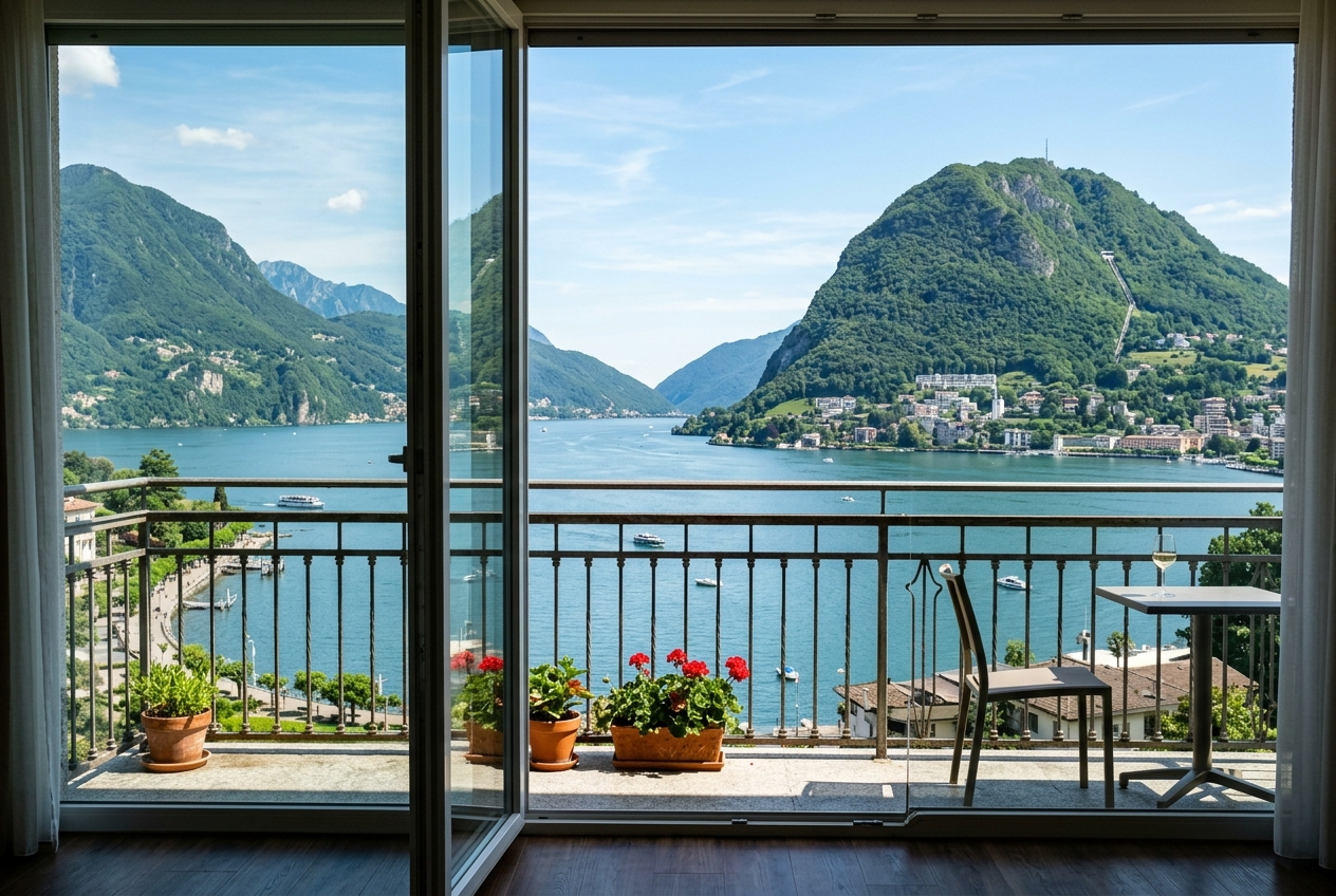 Gemütliche Zimmer | Hotel Al Boccalino | Zimmer mit Balkon, Familienzimmer, hundefreundlich, am Luganersee | Melide, Tessin